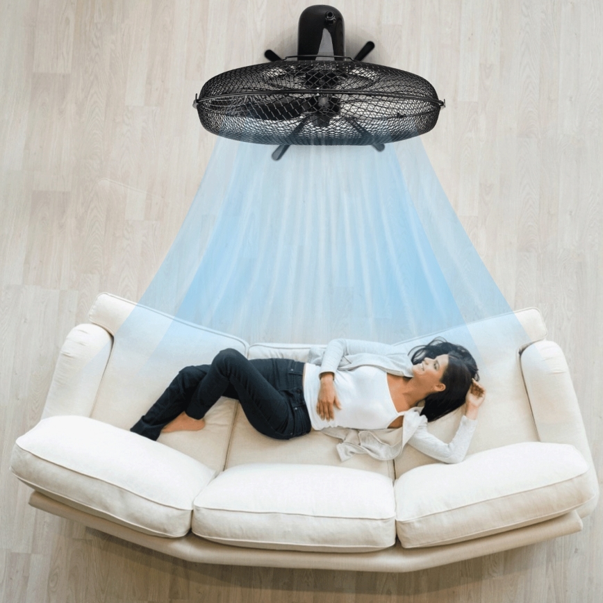 ZEVENTI - Ventilateur sur pied FLOW 40W/230V noir