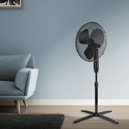 ZEVENTI - Ventilateur sur pied FLOW 40W/230V 120 cm noir