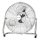 ZEVENTI - Ventilateur sur pied FLOW 100W/230V Ø 54 cm, chrome brillant