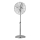 ZEVENTI - Ventilateur sur pied FLOW 50 W/230 V, hauteur 125 cm, chromé brillant