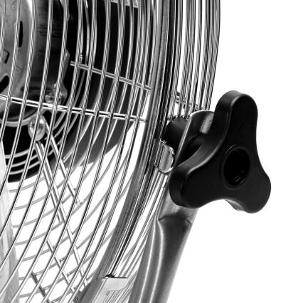 ZEVENTI - Ventilateur sur pied FLOW 60W/230V 44,5 cm chromé brillant