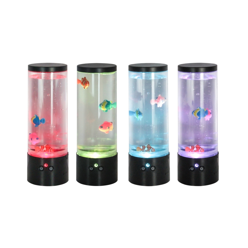 Zuma Line - Lampe de table RGB à intensité variable LED/1W/5V/3xAA + Télécommande