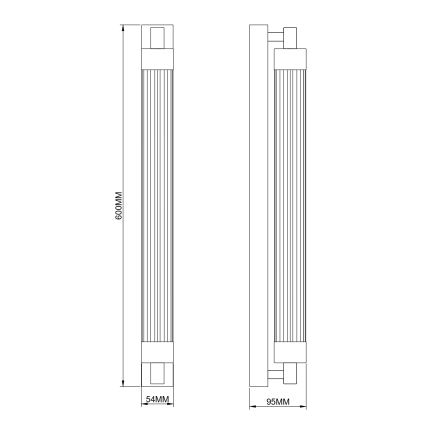 Zuma Line - Applique murale LED LED/14W/230V noire