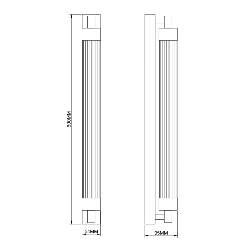 Zuma Line - Applique murale LED LED/14W/230V noire