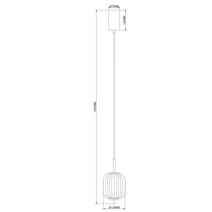 Zuma Line - Suspension LED sur câble, 6,5 W, 230 V, Ø 13 cm, dorée