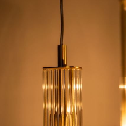 Zuma Line - Suspension sur câble 3xE14/7W/230V dorée