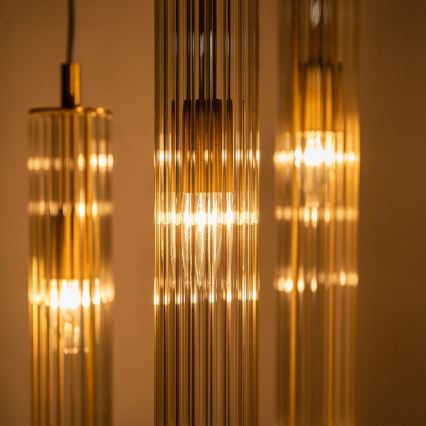 Zuma Line - Suspension sur câble 3xE14/7W/230V dorée