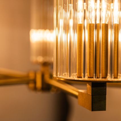 Zuma Line - Lustre sur tige 7xE14/7W/230V doré