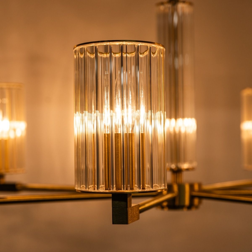 Zuma Line - Lustre sur tige 7xE14/7W/230V doré