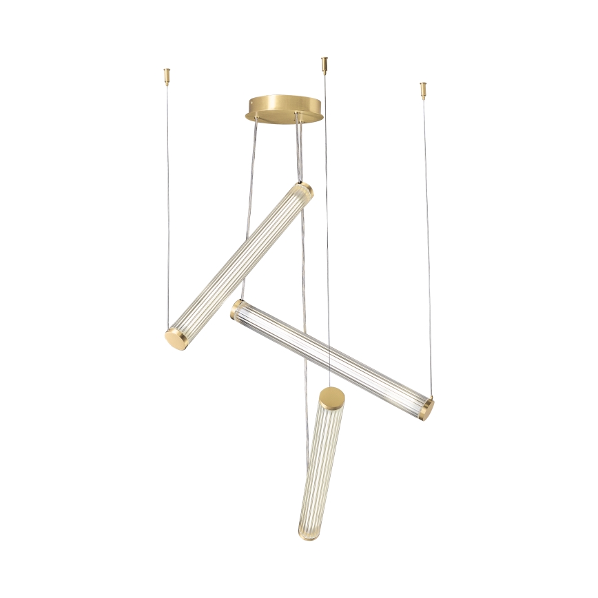 Zuma Line - Suspension LED gradable sur câbles LED/64W/230V 2700-6500K dorée + télécommande
