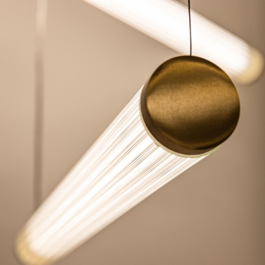 Zuma Line - Suspension LED gradable sur câbles LED/64W/230V 2700-6500K dorée + télécommande