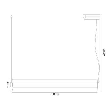 Zuma Line - Suspension LED dimmable sur câble LED/39W/230V 2700-6500K noir + télécommande