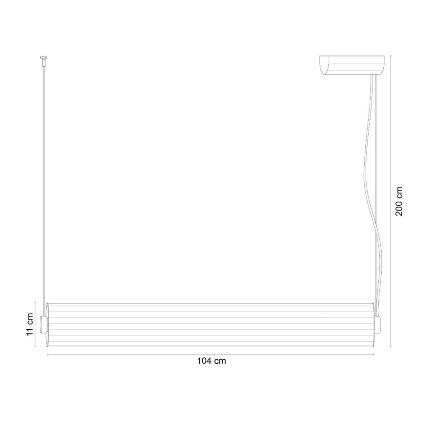 Zuma Line - Suspension LED dimmable sur câble LED/39W/230V 2700-6500K noir + télécommande