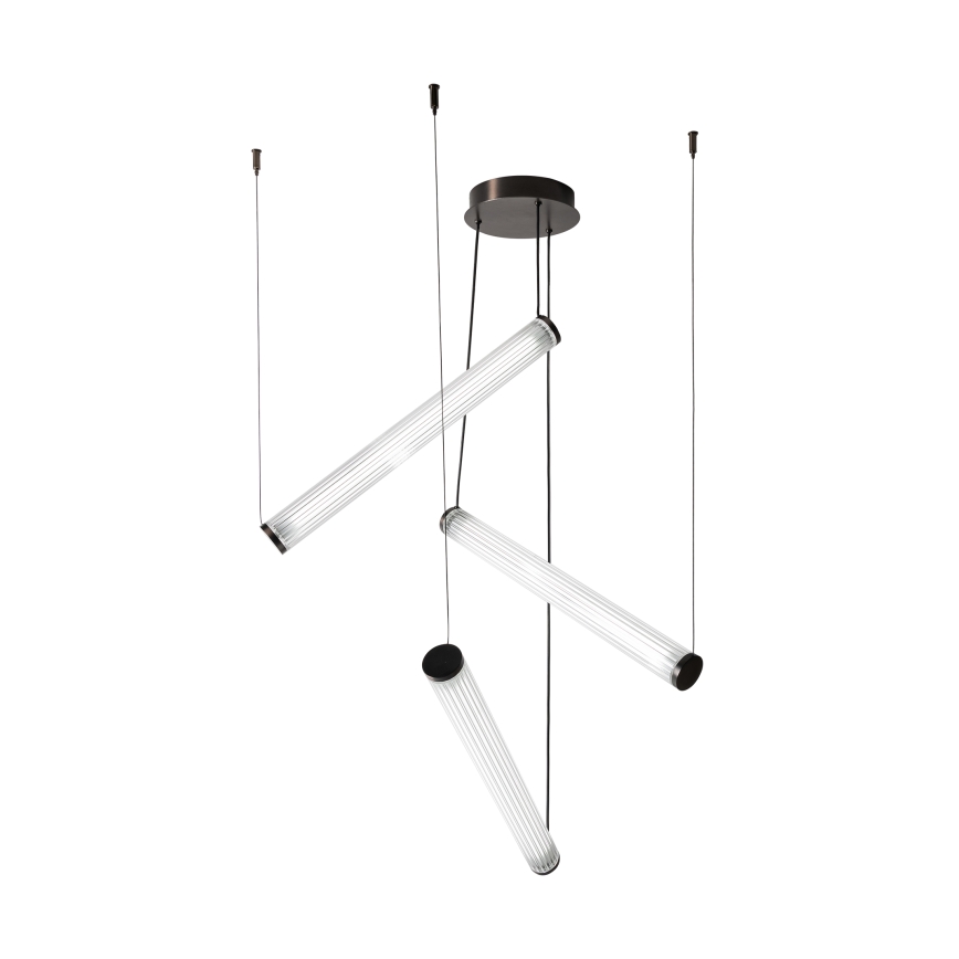 Zuma Line – Suspension LED dimmable sur câble, 64 W (230 V), 2700–6500 K, noire, avec télécommande