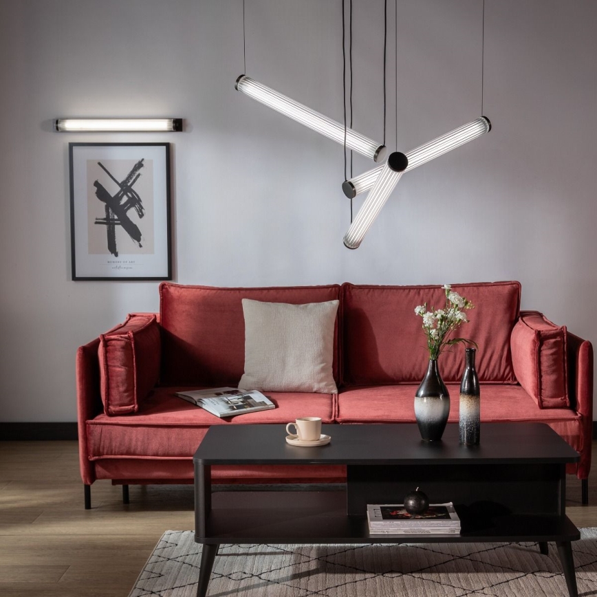 Zuma Line – Suspension LED dimmable sur câble, 64 W (230 V), 2700–6500 K, noire, avec télécommande