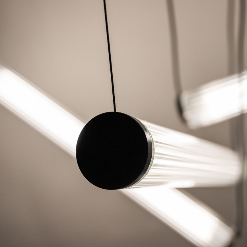 Zuma Line – Suspension LED dimmable sur câble, 64 W (230 V), 2700–6500 K, noire, avec télécommande