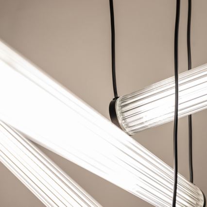 Zuma Line – Suspension LED dimmable sur câble, 64 W (230 V), 2700–6500 K, noire, avec télécommande
