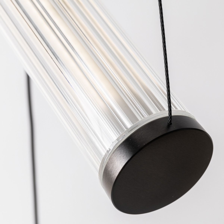 Zuma Line – Suspension LED dimmable sur câble, 64 W (230 V), 2700–6500 K, noire, avec télécommande