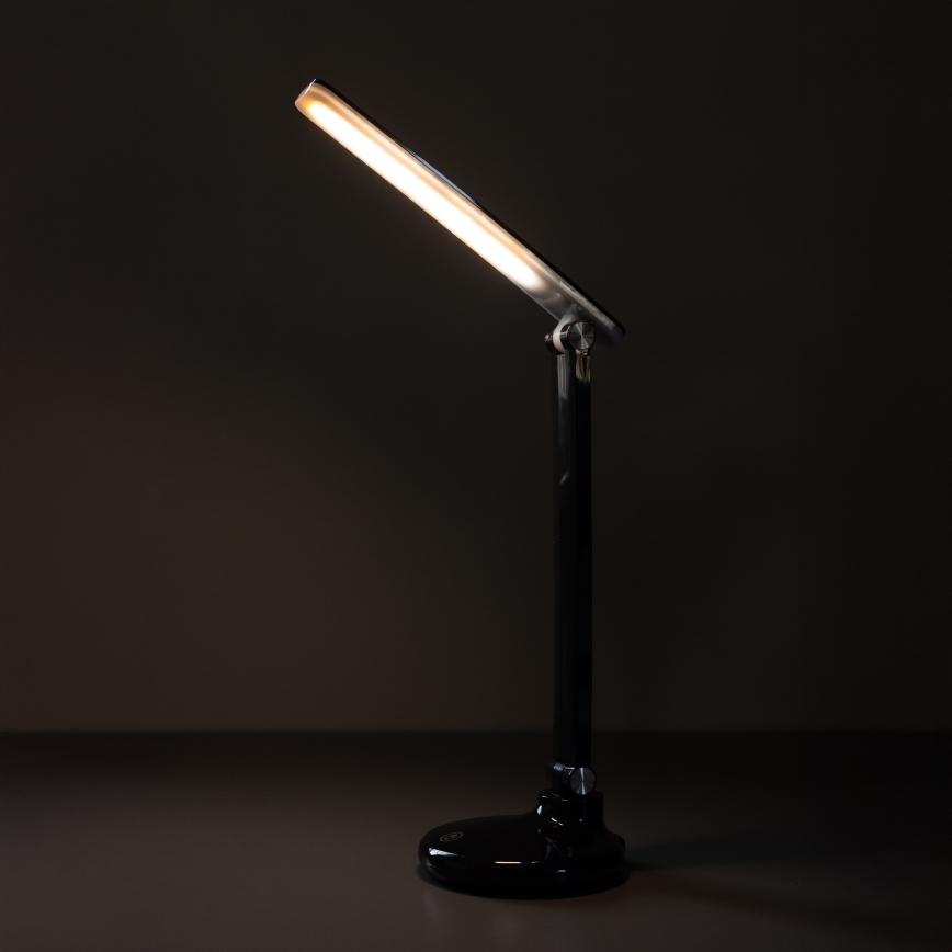 Zuma Line - Lampe de table rechargeable LED/6W/1200 mAh 3000/4500/6000K CRI 90 noir