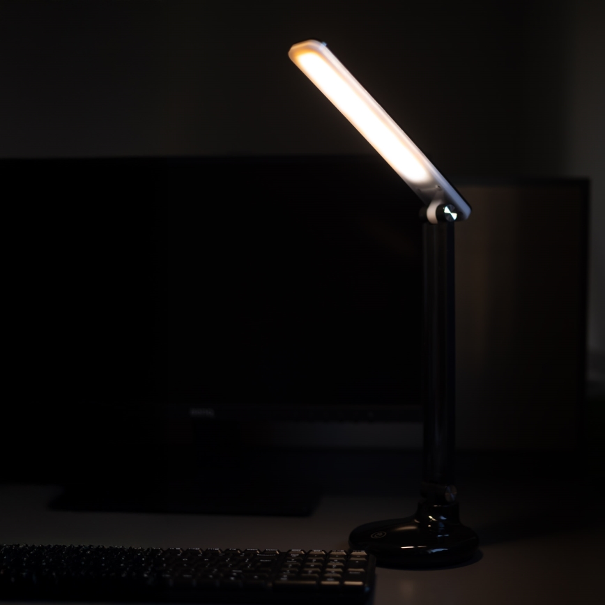Zuma Line - Lampe de table rechargeable LED/6W/1200 mAh 3000/4500/6000K CRI 90 noir