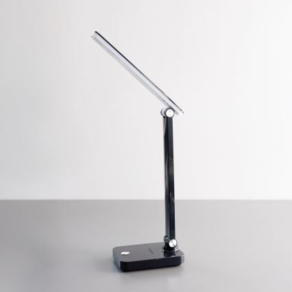 Zuma Line - Lampe de table rechargeable LED/8W/1200 mAh 3000/4500/6000K CRI 90 noir