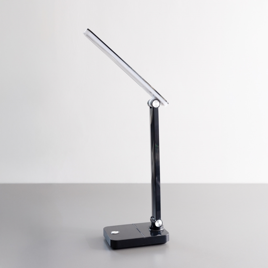 Zuma Line - Lampe de table rechargeable LED/8W/1200 mAh 3000/4500/6000K CRI 90 noir