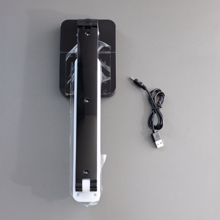 Zuma Line - Lampe de table rechargeable LED/8W/1200 mAh 3000/4500/6000K CRI 90 noir