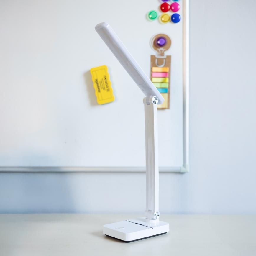 Zuma Line - Lampe de table rechargeable LED/8W/1200 mAh 3000/4500/6000K CRI 90 blanc