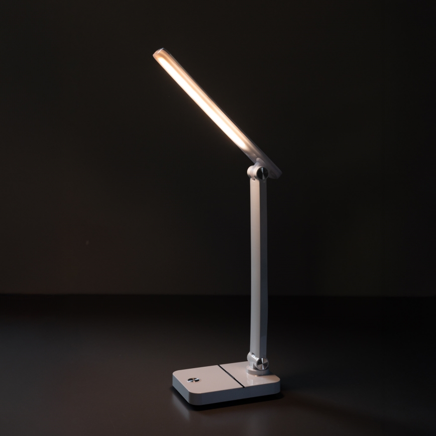 Zuma Line - Lampe de table rechargeable LED/8W/1200 mAh 3000/4500/6000K CRI 90 blanc