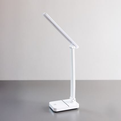 Zuma Line - Lampe de table rechargeable LED/8W/1200 mAh 3000/4500/6000K CRI 90 blanc