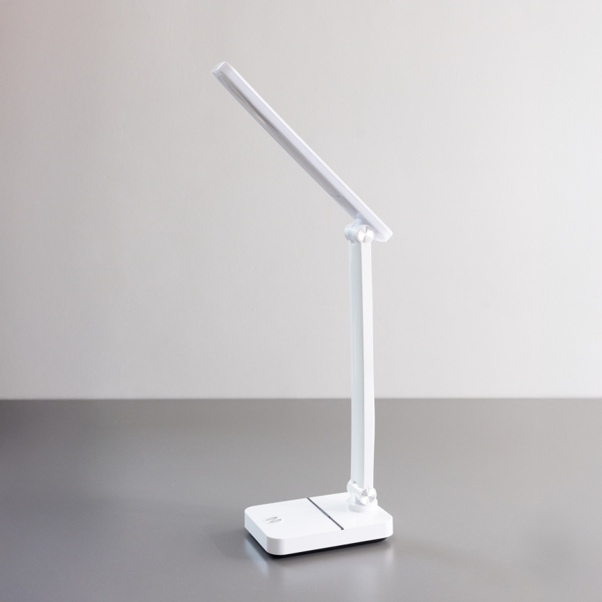 Zuma Line - Lampe de table rechargeable LED/8W/1200 mAh 3000/4500/6000K CRI 90 blanc