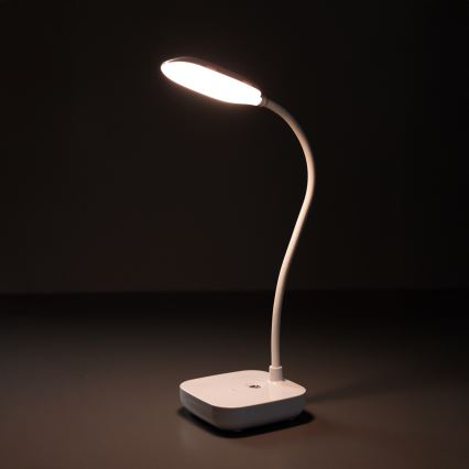 Zuma Line - Lampe de table rechargeable LED/7W/1200 mAh 3000/4500/6000K CRI 90 blanc