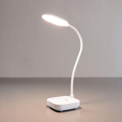 Zuma Line - Lampe de table rechargeable LED/7W/1200 mAh 3000/4500/6000K CRI 90 blanc