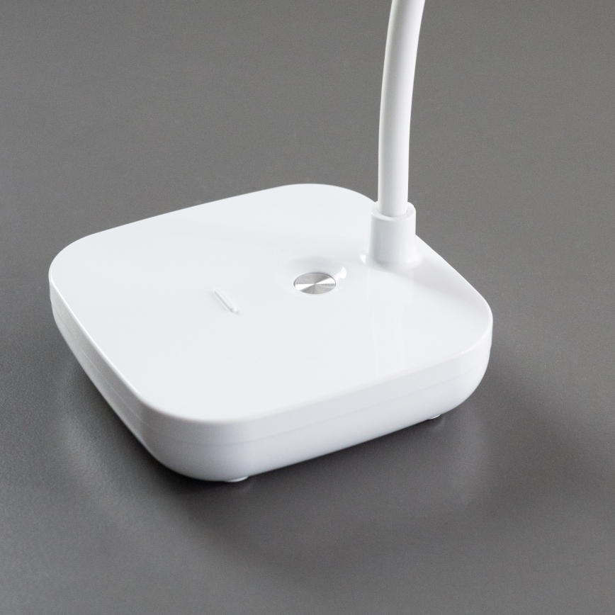 Zuma Line - Lampe de table rechargeable LED/7W/1200 mAh 3000/4500/6000K CRI 90 blanc