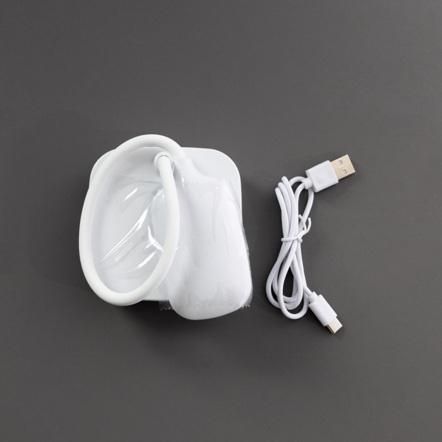 Zuma Line - Lampe de table rechargeable LED/7W/1200 mAh 3000/4500/6000K CRI 90 blanc