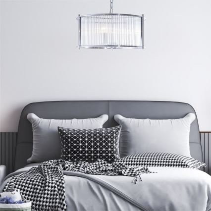 Zuma Line - Suspension chaîne 3xE27/40W/230V chrome brillant