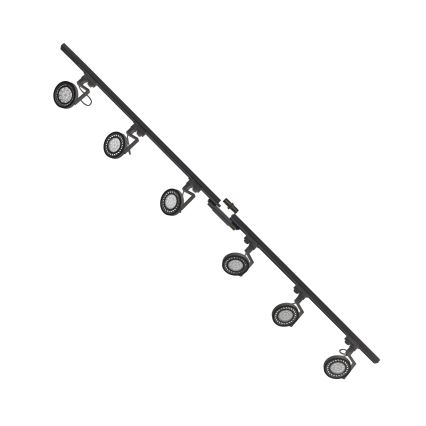 Zuma Line - Spot sur rail 6xGU10/10W/230V noir