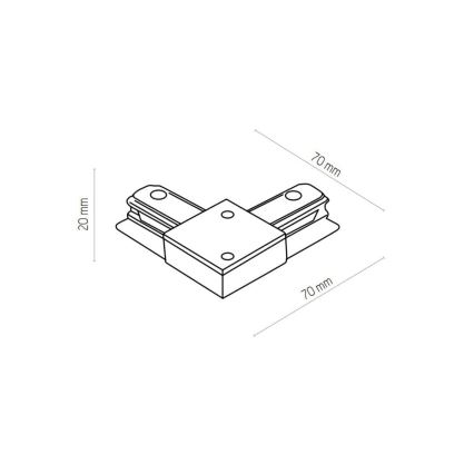 Zuma Line - Spot pour système de rail 6xGU10/10W/230V blanc + Accessoires pour rails