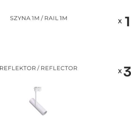 Zuma Line - Spot en système de rails 3xGU10/35W/230V blanc
