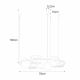 Zuma Line - Suspension filaire 3xE27/40W/230V noir