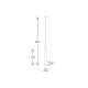 Zuma Line - Suspension filaire 1xG9/28W/230V chêne