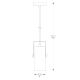 Zuma Line - Suspension filaire 1xE27/40W/230V noir