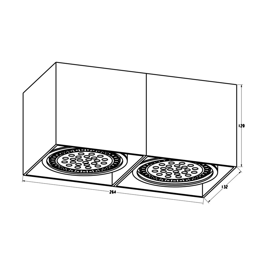 Zuma Line - Spot 2xGU10-ES111/15W/230V blanc