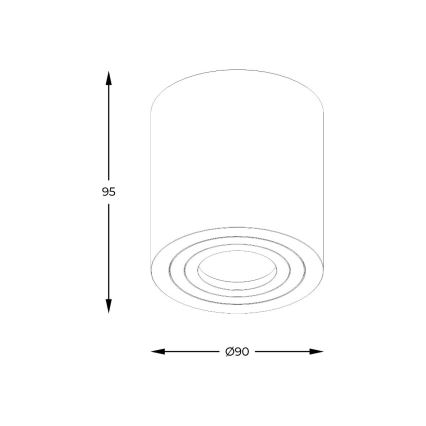 Zuma Line - Spot LED RGBW dimmable pour salle de bains 1xGU10/4,8W/230V IP44 blanc + télécommande