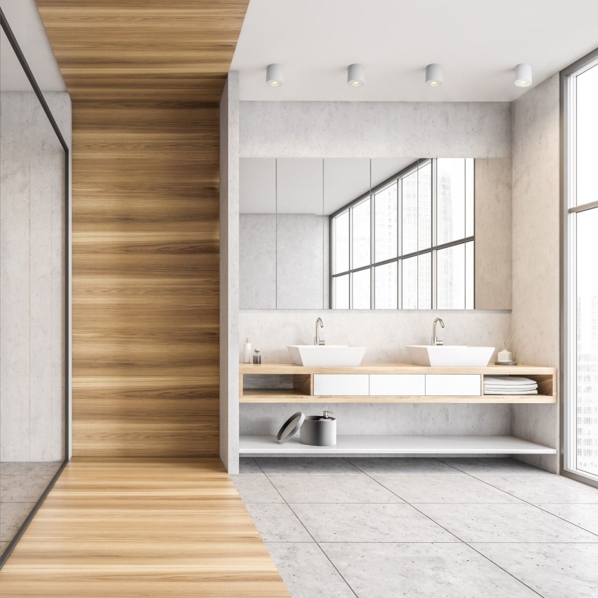 Zuma Line - Spot LED RGBW dimmable pour salle de bains 1xGU10/6W/230V IP44 blanc + télécommande