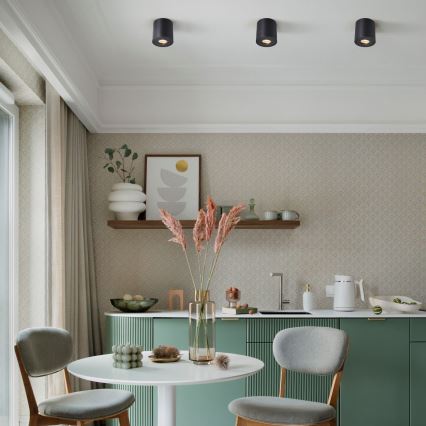 Zuma Line - Spot LED RGBW dimmable pour salle de bains 1xGU10/6W/230V IP44 noir + télécommande