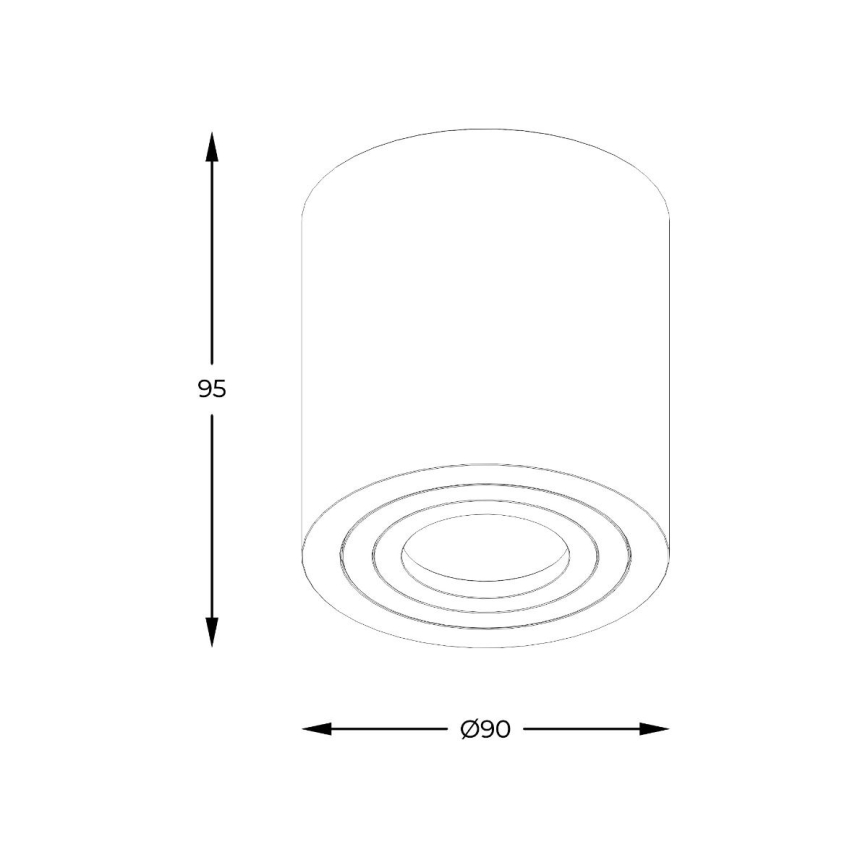 Zuma Line - Spot LED RGBW dimmable pour salle de bains 1xGU10/6W/230V IP44 noir + télécommande
