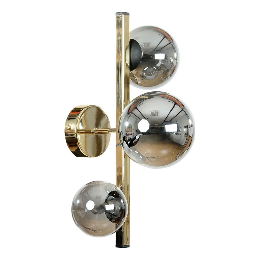 Zuma Line - Applique murale 3xG9/8W/230V doré/noir fumé