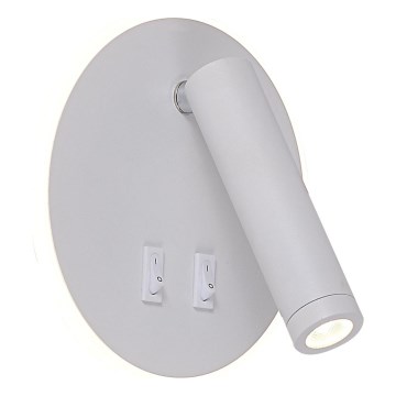 Zuma Line - Applique murale spot LED LED/5,5W/230V 4000K + LED/2,5W 3000K blanche