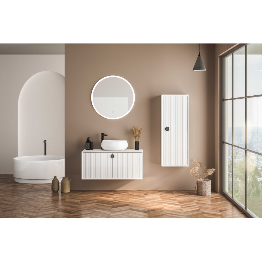Zuma Line - Miroir mural de salle de bains rétroéclairé LED/36W/230V 3000/4000/6000K Ø 80 cm IP44